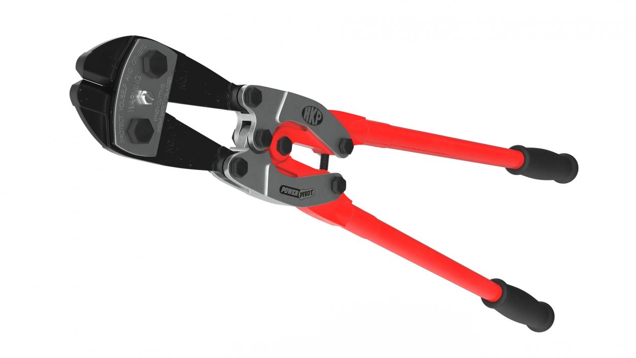 3D Industrial Bolt Cutter Tool Red 2 model