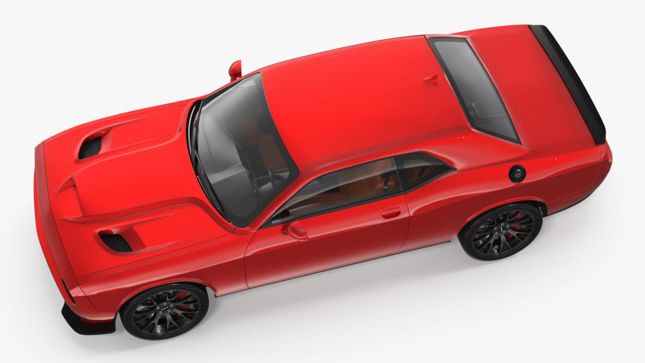 3D Dodge Challenger SRT Muscle Car