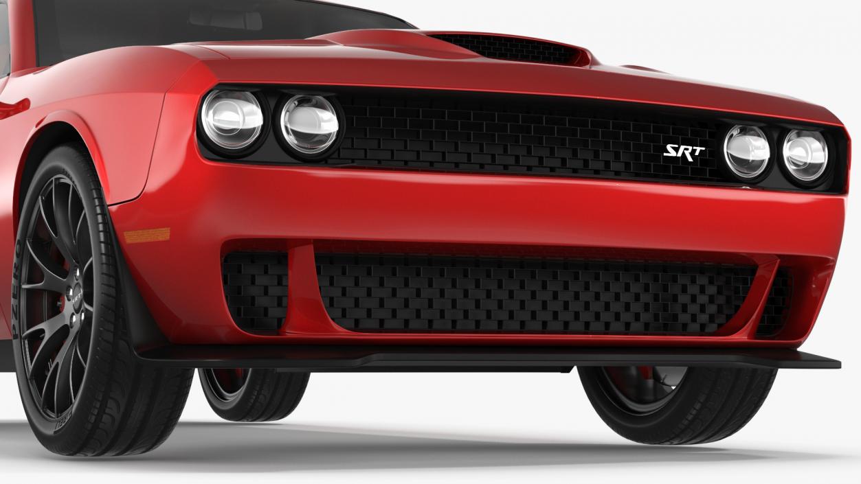 3D Dodge Challenger SRT Muscle Car