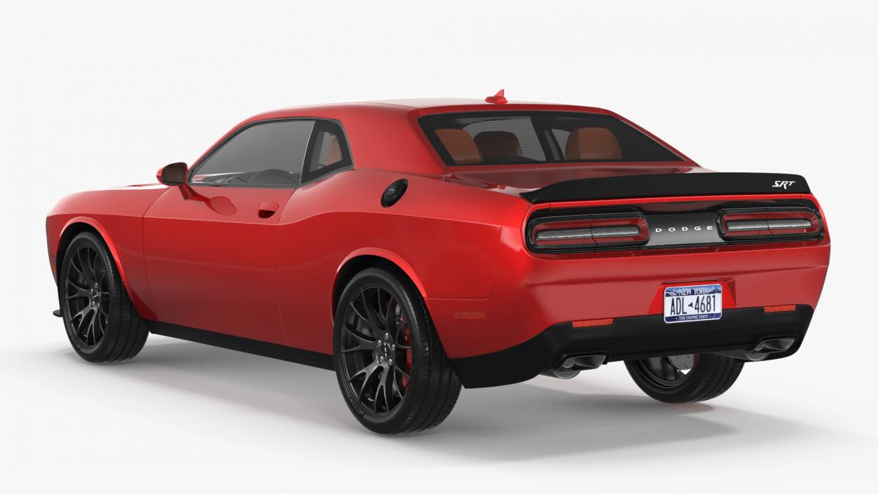 3D Dodge Challenger SRT Muscle Car