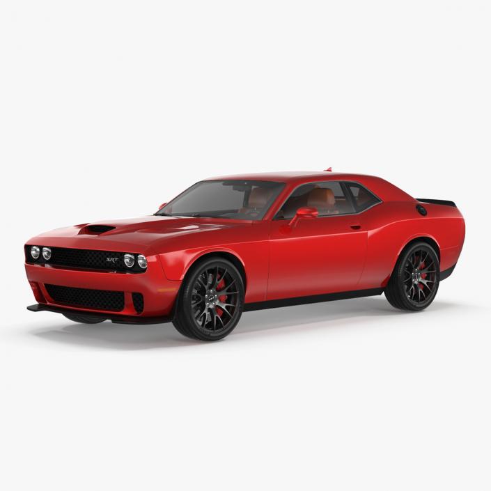 3D Dodge Challenger SRT Muscle Car