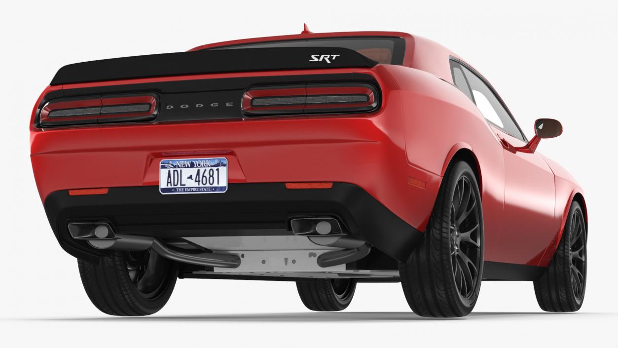 3D Dodge Challenger SRT Muscle Car