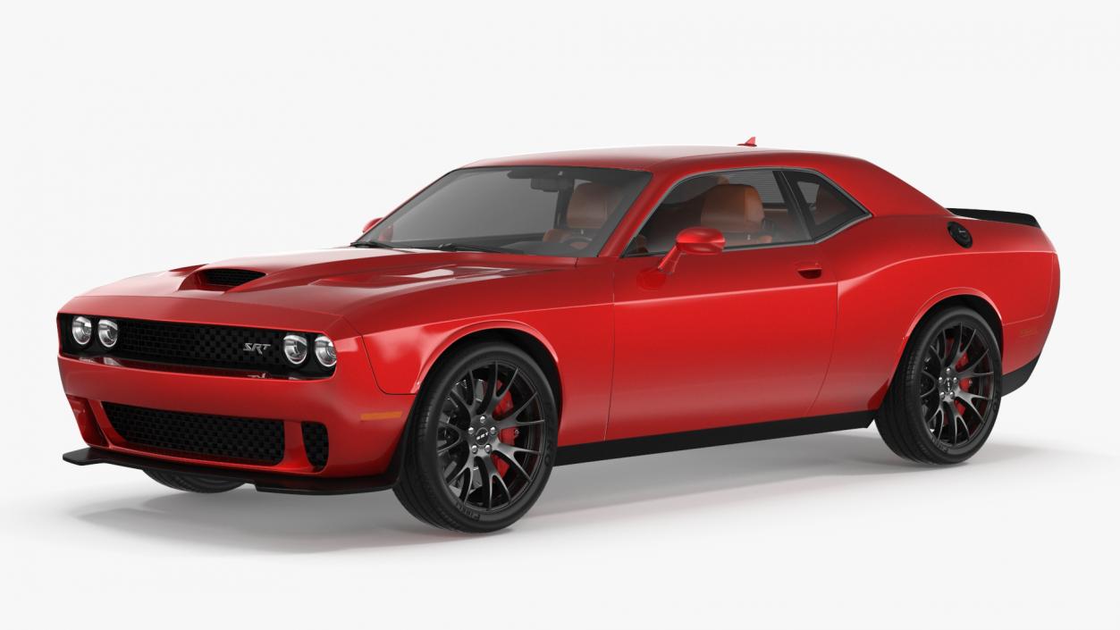 3D Dodge Challenger SRT Muscle Car