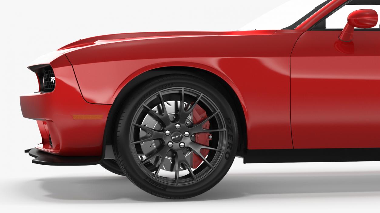 3D Dodge Challenger SRT Muscle Car