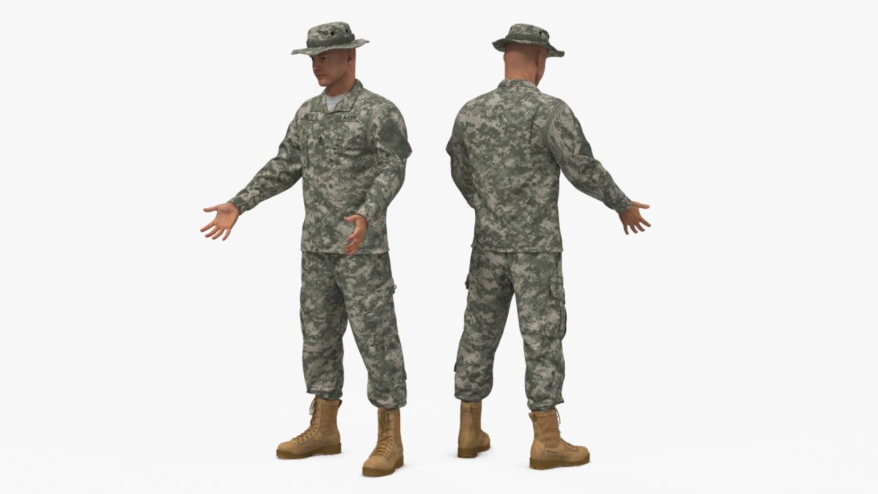 3D Military Personnel Discussing Weapons Fur