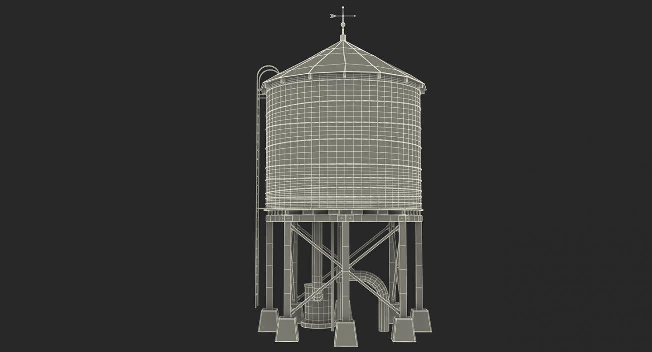 3D Water Towers 3D Models Collection model