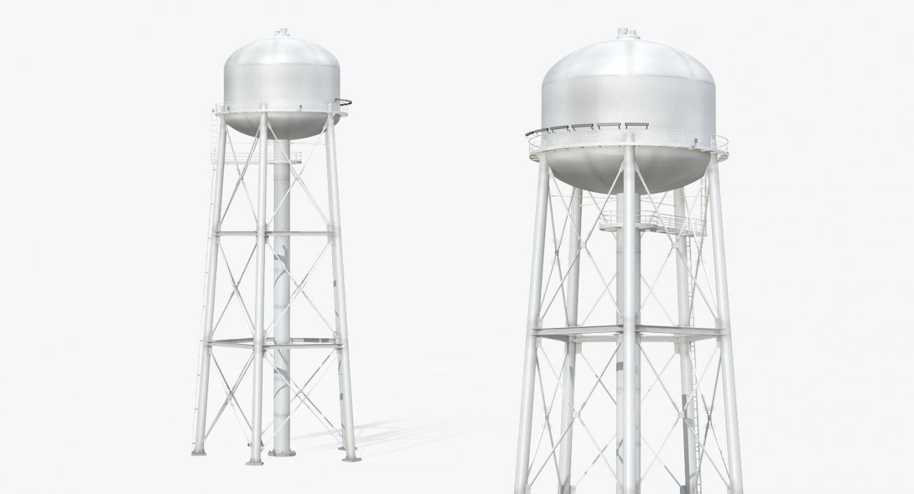 3D Water Towers 3D Models Collection model