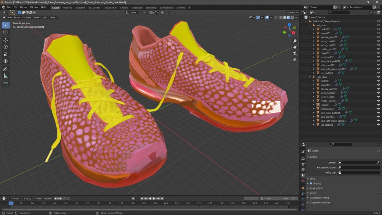 3D model Basketball Shoes Sneakers