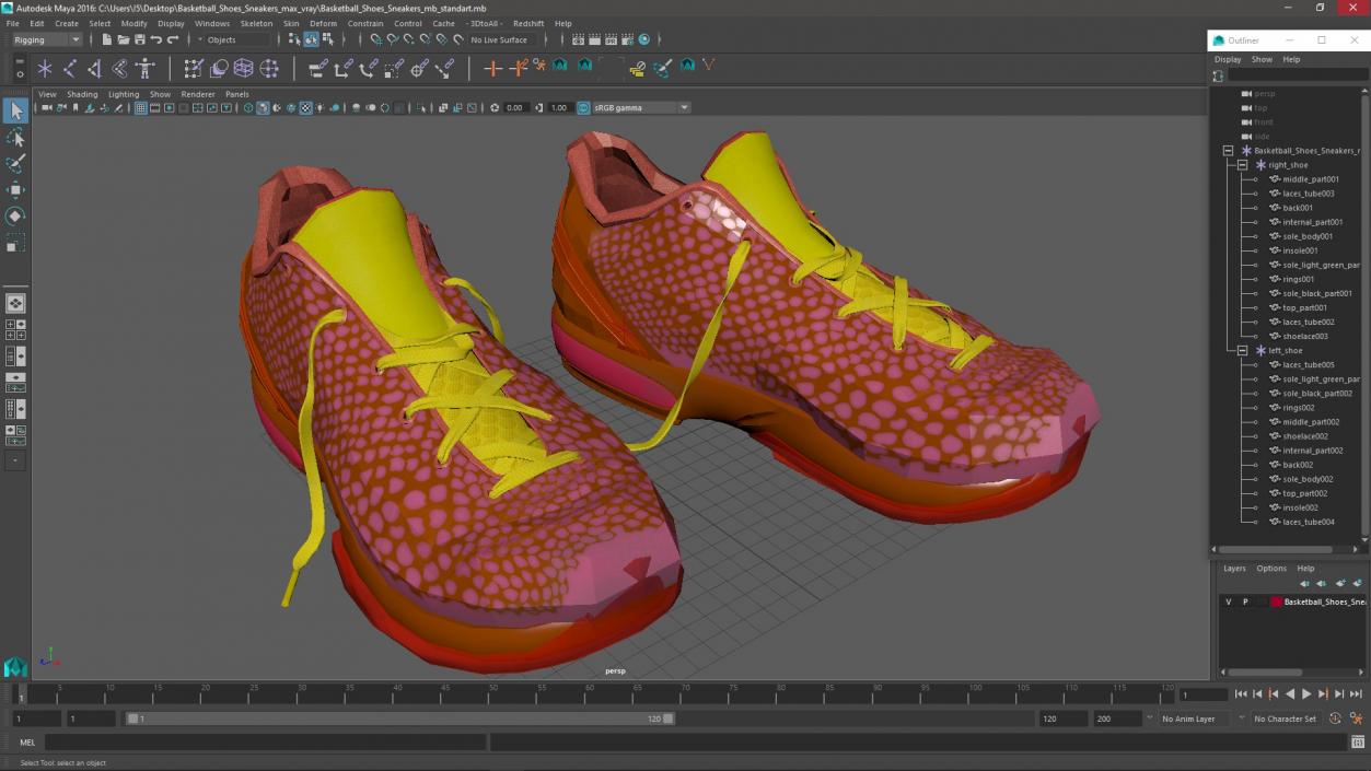 3D model Basketball Shoes Sneakers