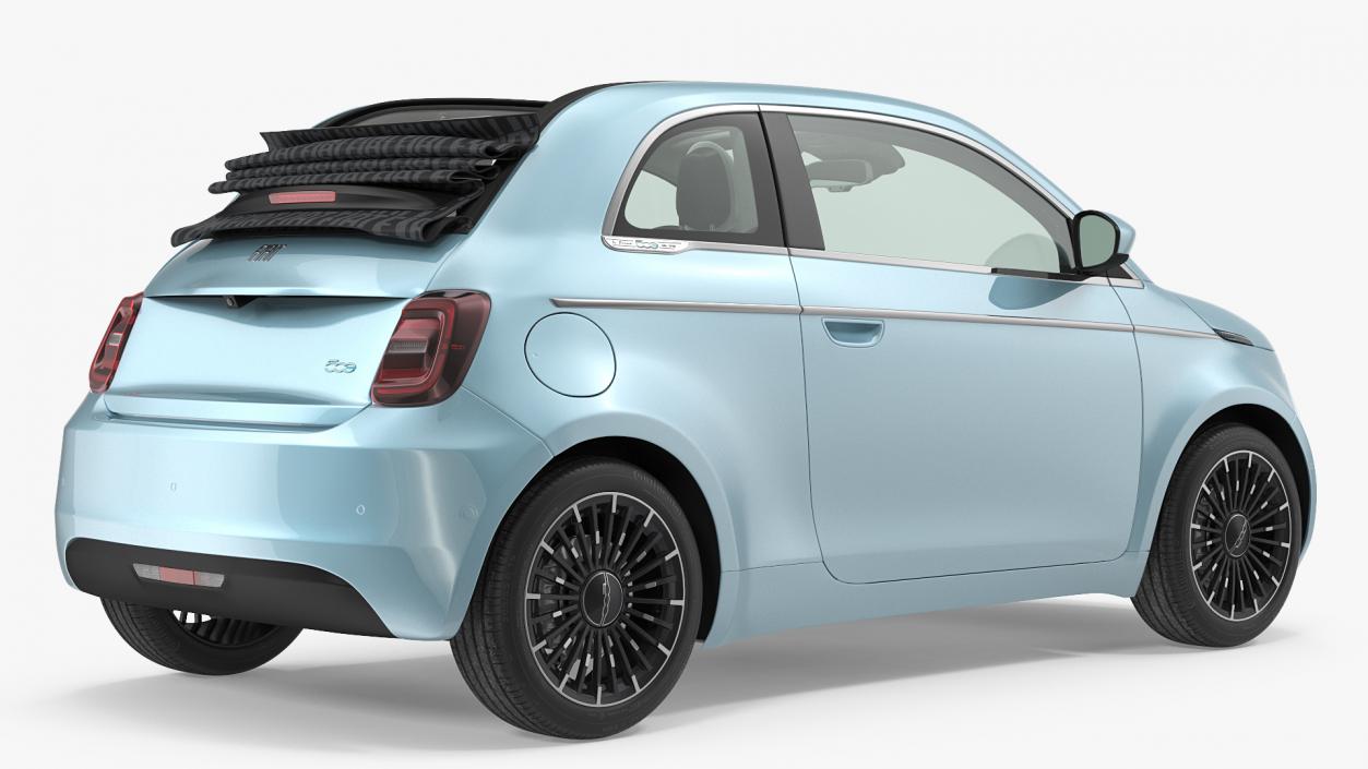 3D Fiat 500 Cabrio LaPrima model