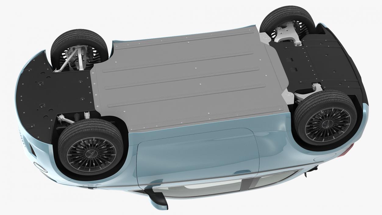 3D Fiat 500 Cabrio LaPrima model