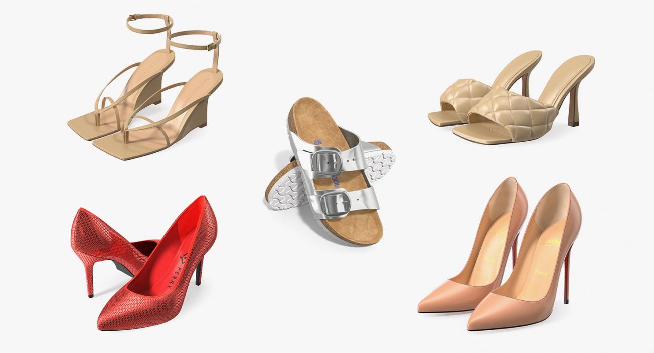 3D model Womens Shoes Collection 3