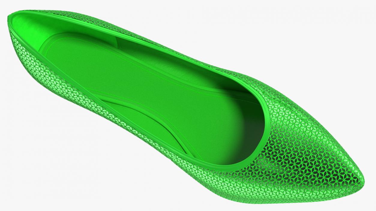 Green Glitter Heels 3D model