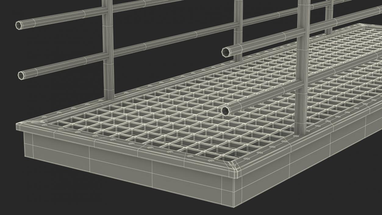 Straight Industrial Catwalk Long 3D