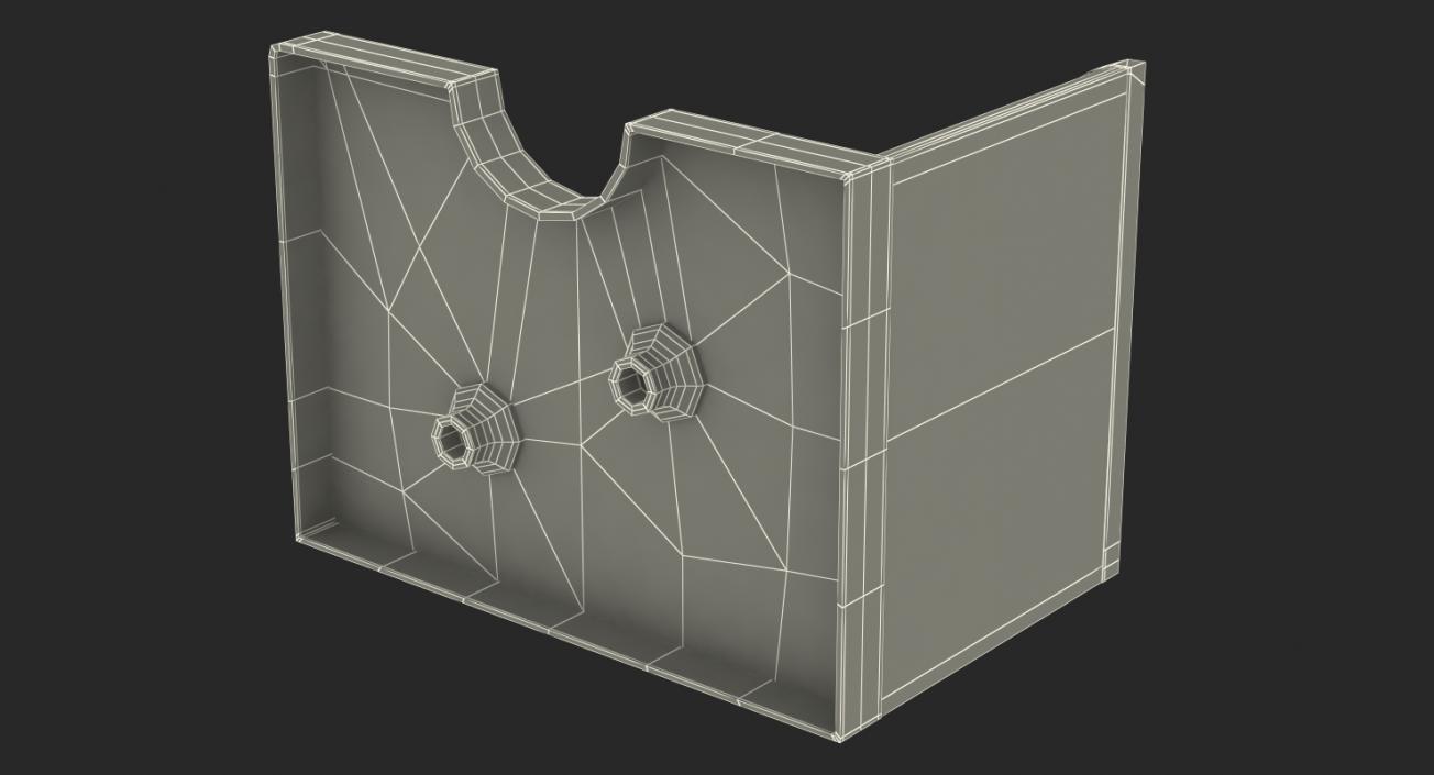 Playing Card Discard Tray for 2 Decks 3D