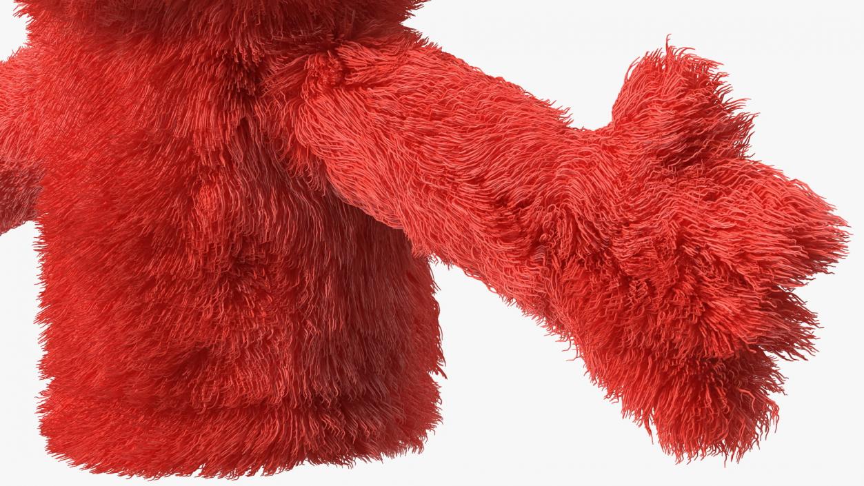 3D model Elmo Hand Puppet Fur