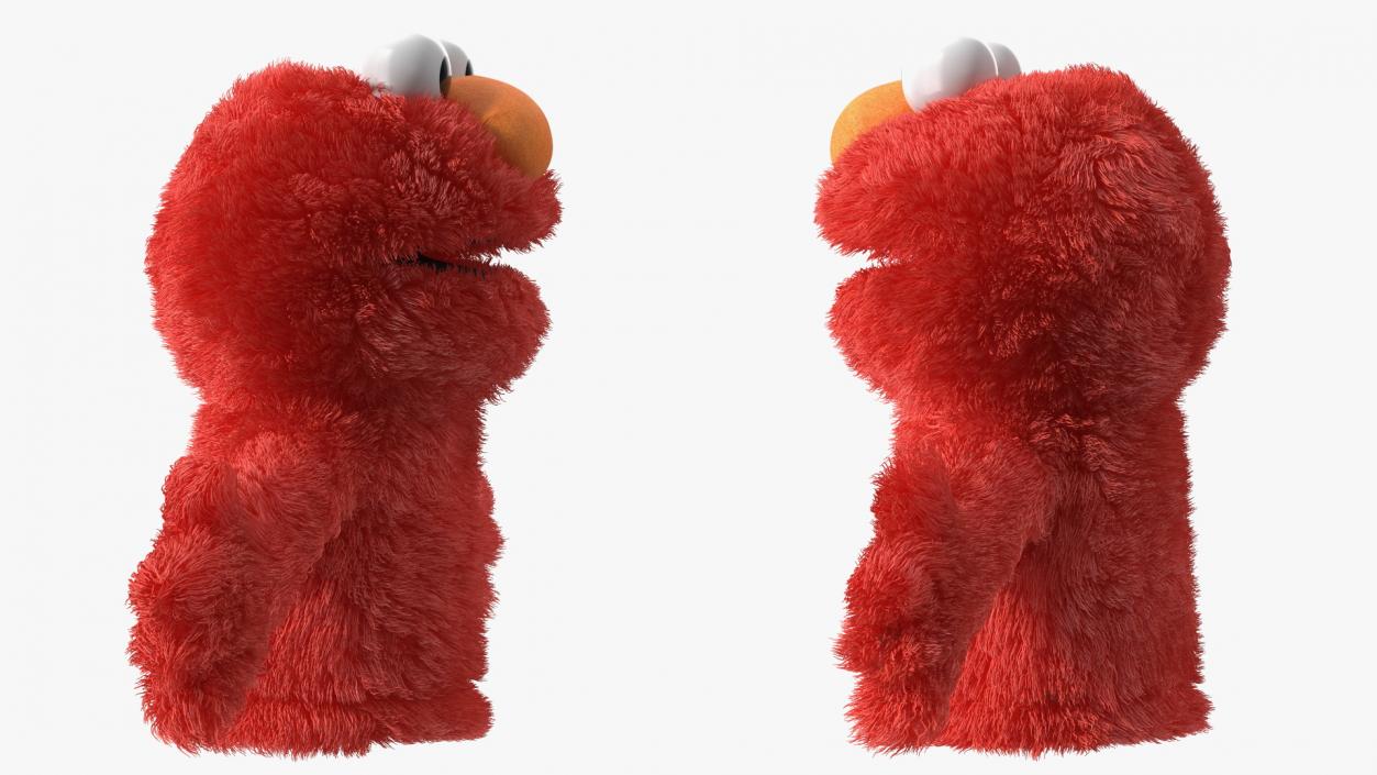 3D model Elmo Hand Puppet Fur