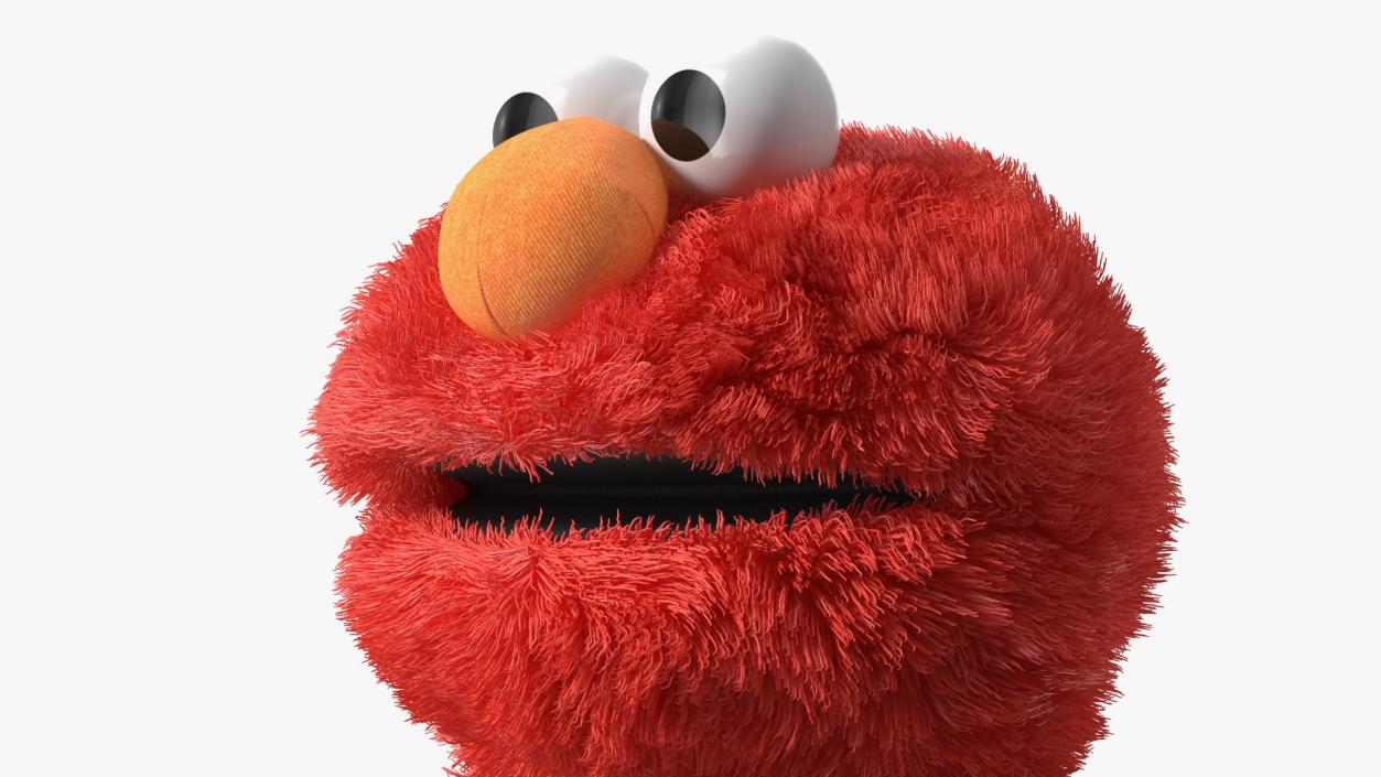 3D model Elmo Hand Puppet Fur