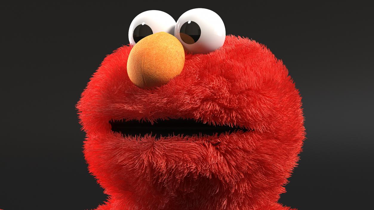 3D model Elmo Hand Puppet Fur