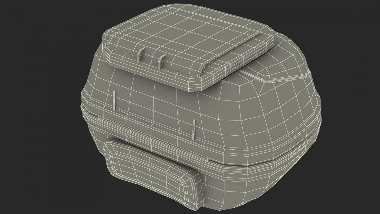 3D Motorcycle Luggage model