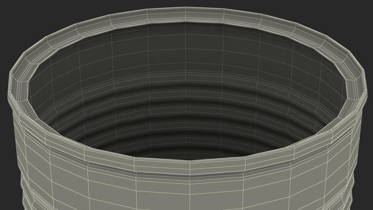 3D Empty Tin Can model