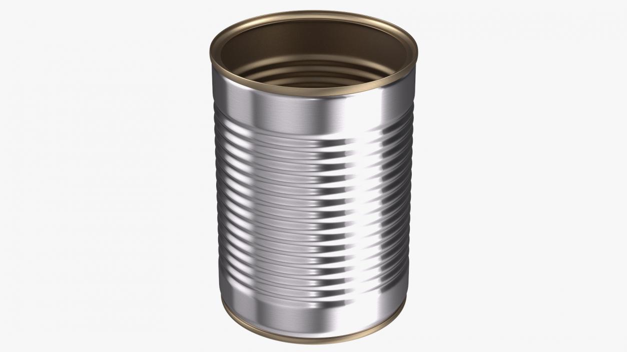 3D Empty Tin Can model