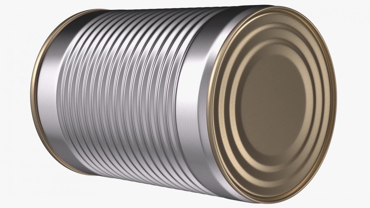 3D Empty Tin Can model