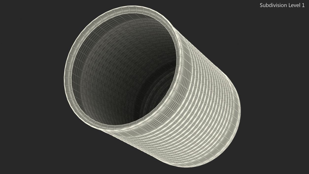 3D Empty Tin Can model