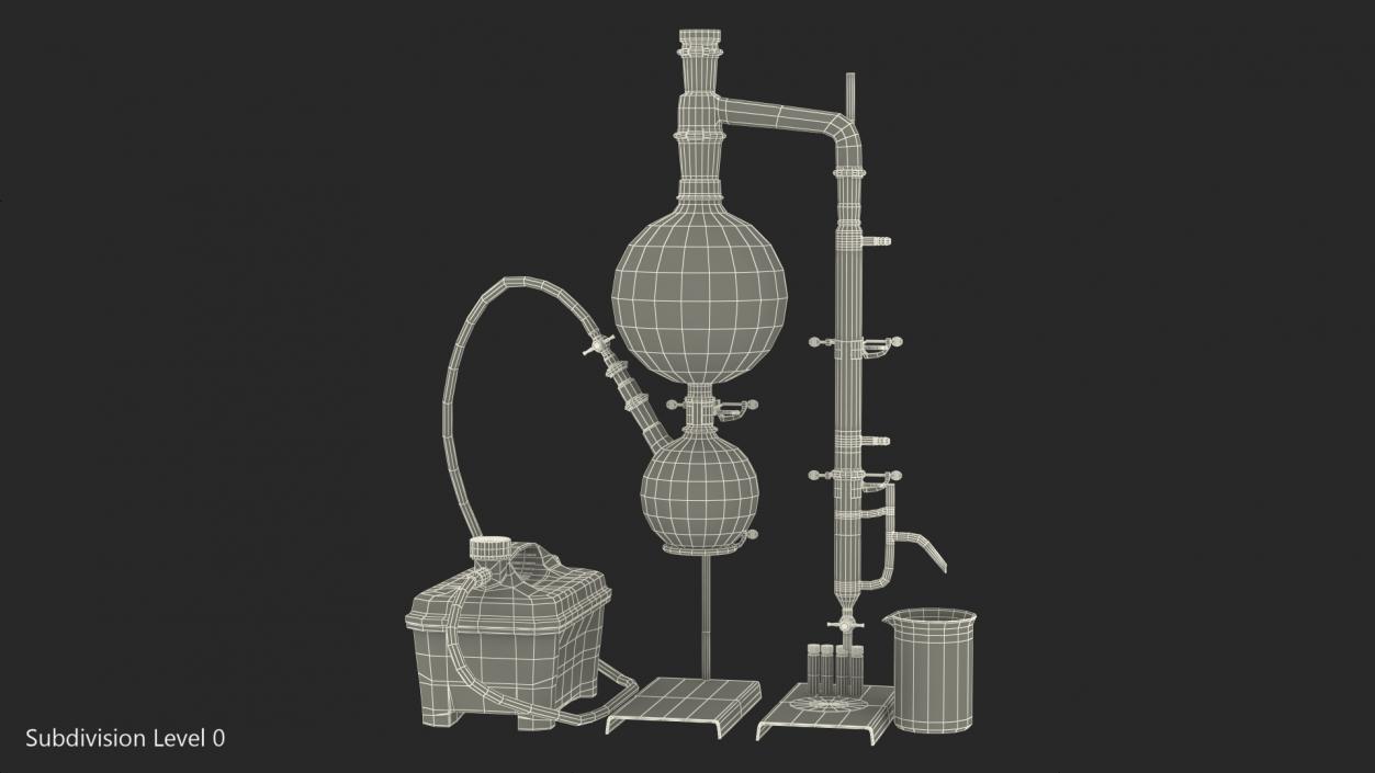 3D model Terpene Distillation Laboratory Set