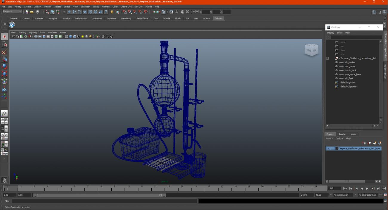 3D model Terpene Distillation Laboratory Set