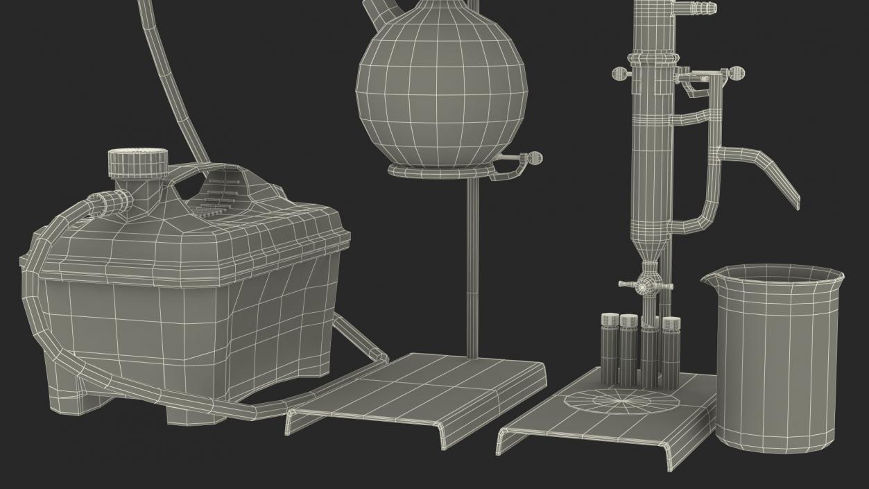 3D model Terpene Distillation Laboratory Set