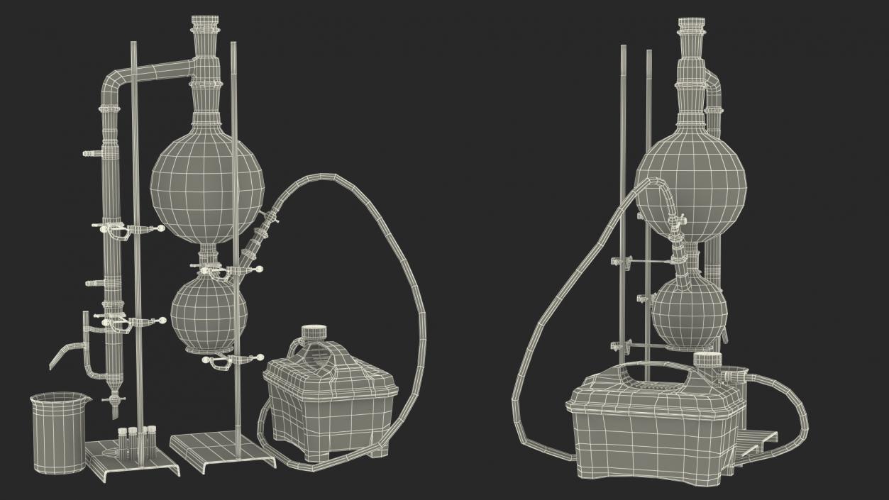 3D model Terpene Distillation Laboratory Set