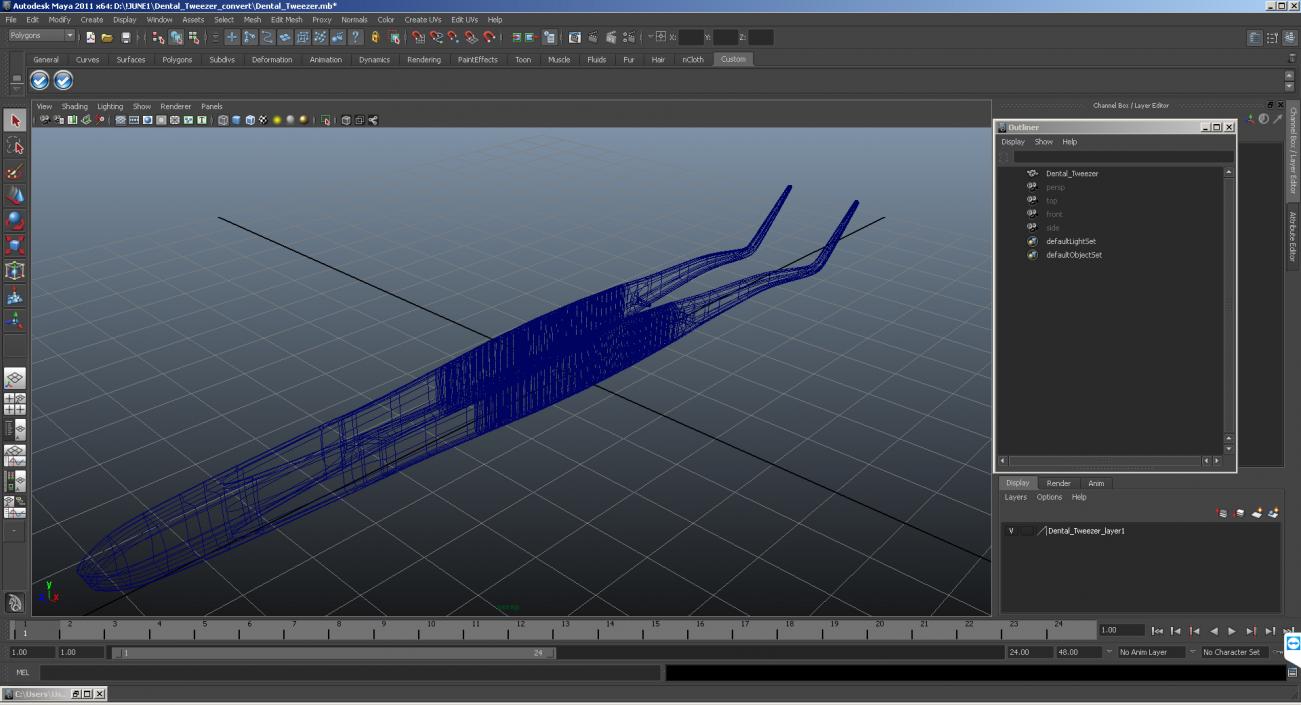 Dental Tweezer 3D model