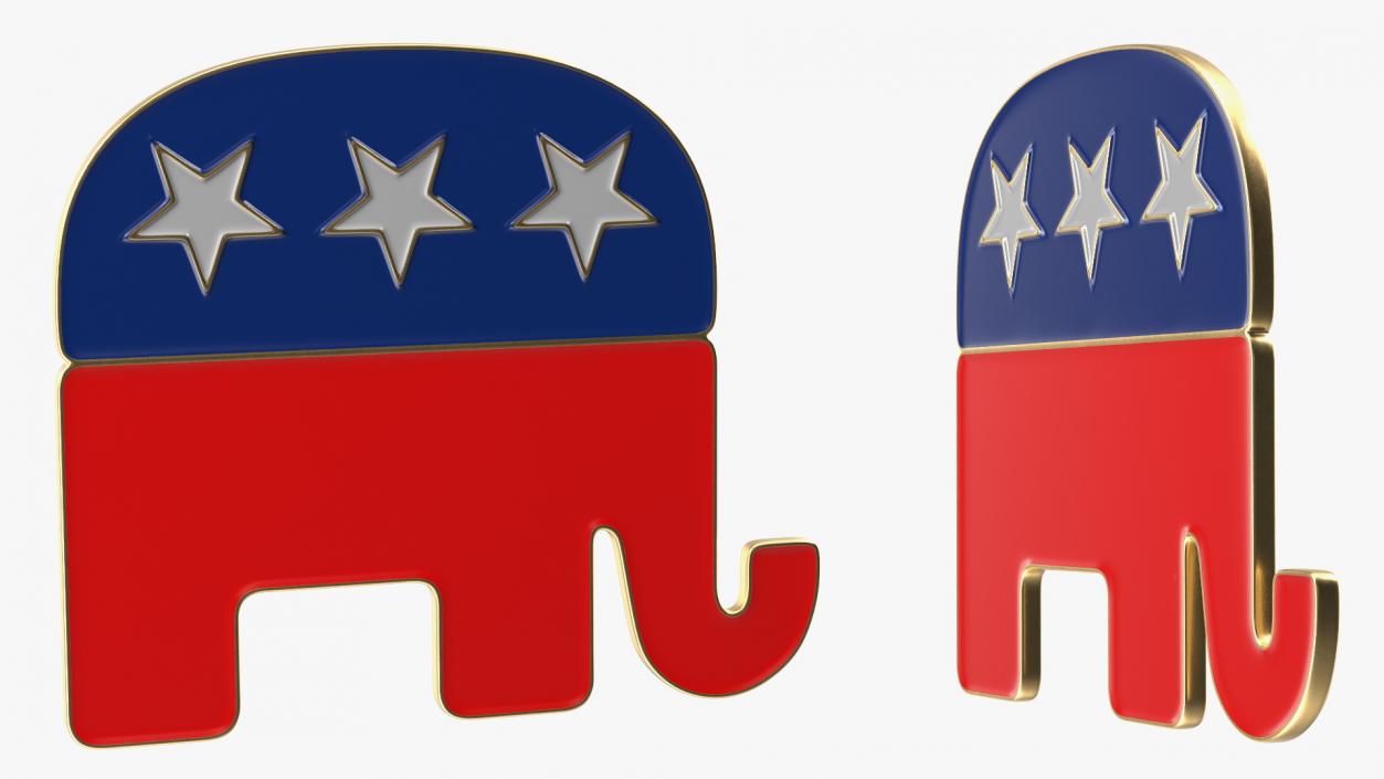 Republican Party Elephant Symbol 3D