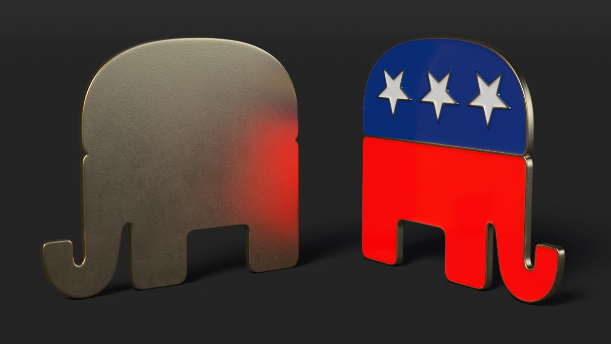 Republican Party Elephant Symbol 3D