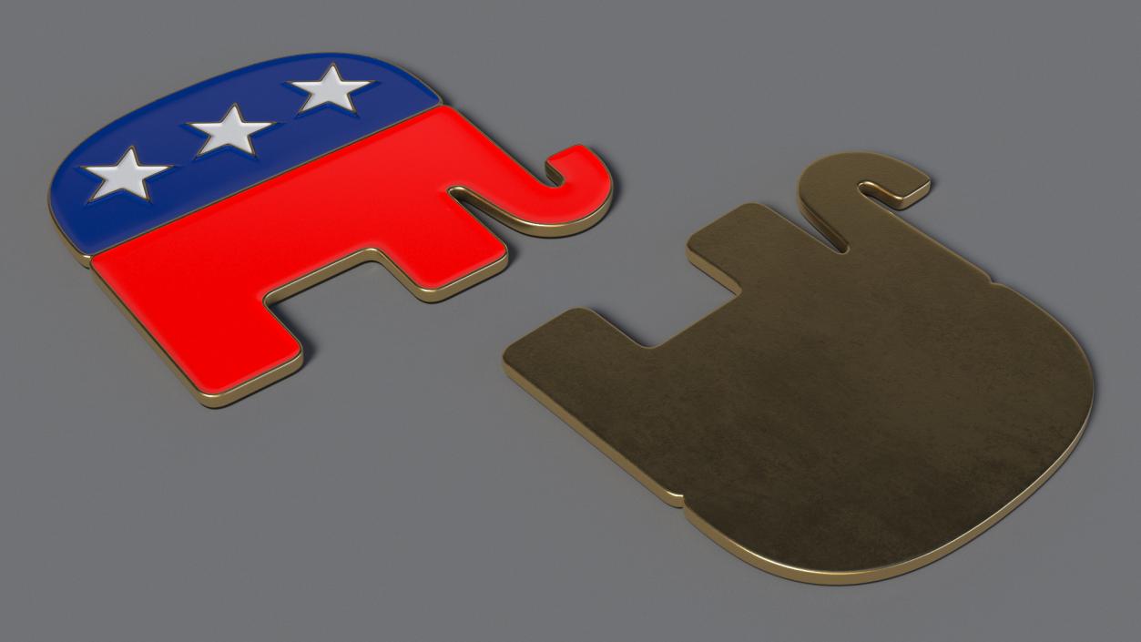 Republican Party Elephant Symbol 3D