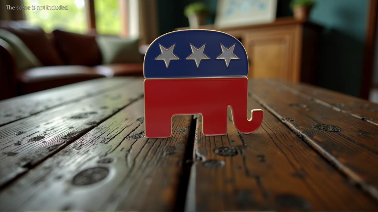 Republican Party Elephant Symbol 3D