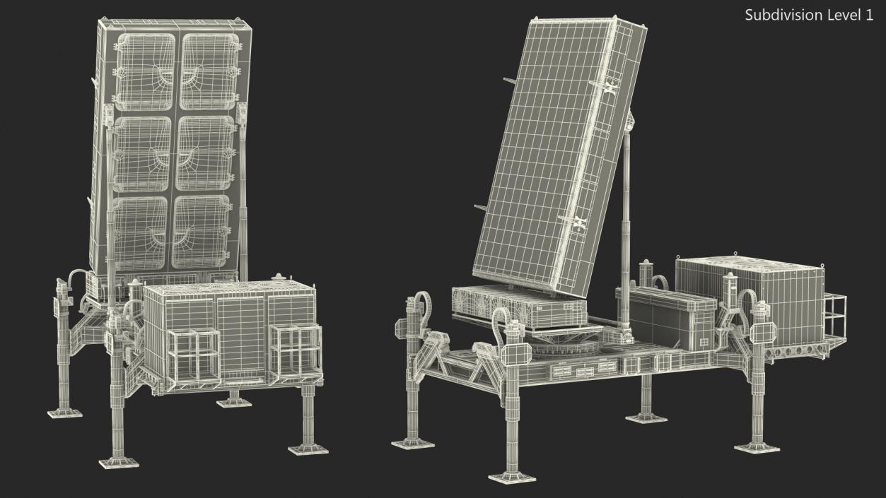 Ground Based Mobile Multi Mission Radar 3D model