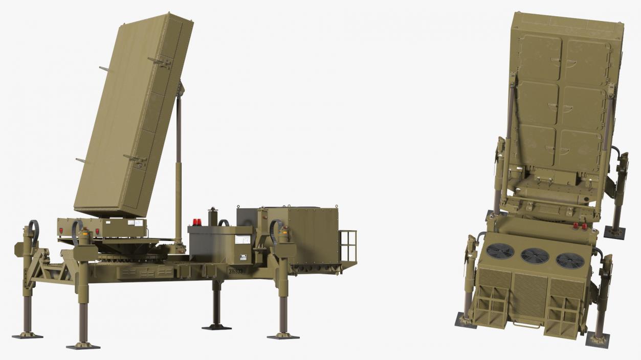 Ground Based Mobile Multi Mission Radar 3D model