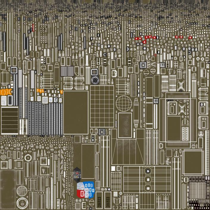 Ground Based Mobile Multi Mission Radar 3D model