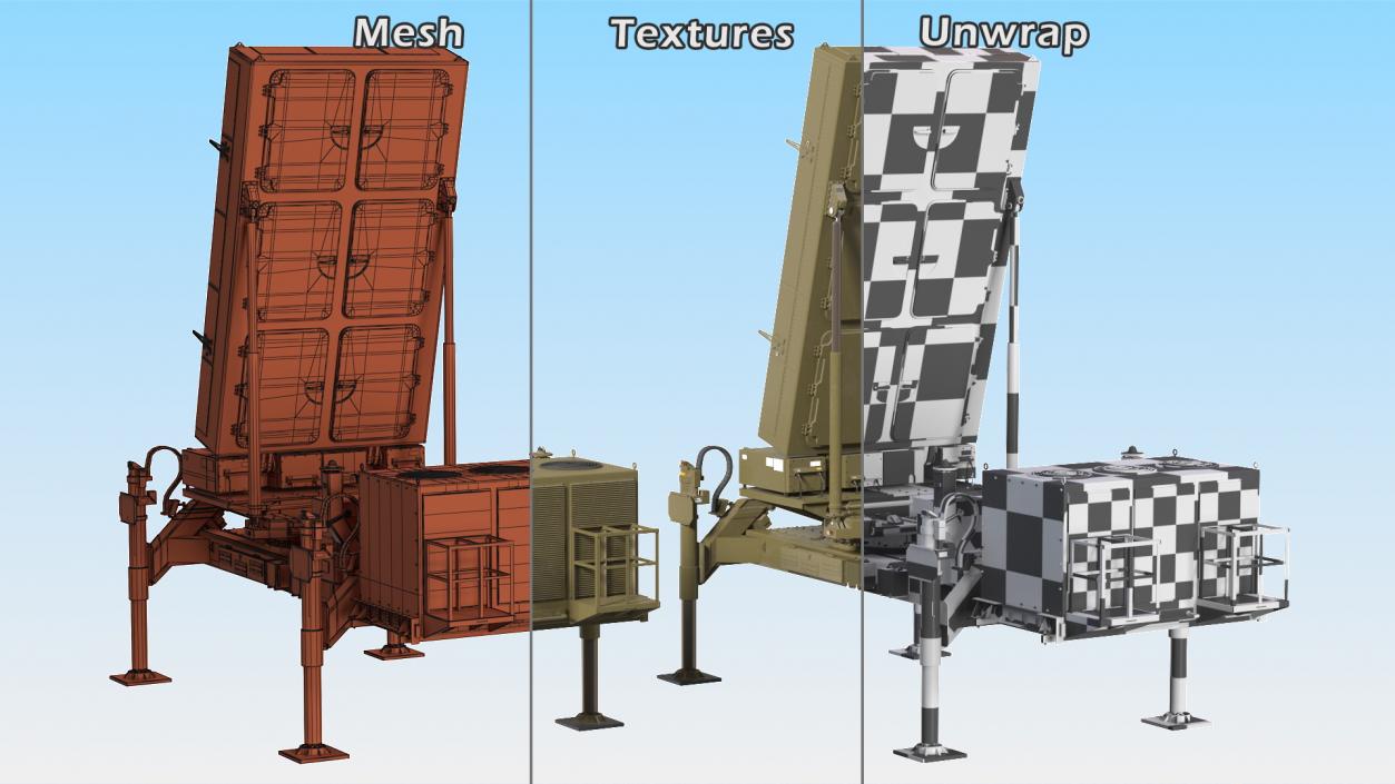 Ground Based Mobile Multi Mission Radar 3D model