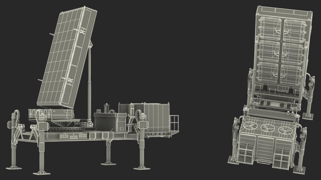 Ground Based Mobile Multi Mission Radar 3D model