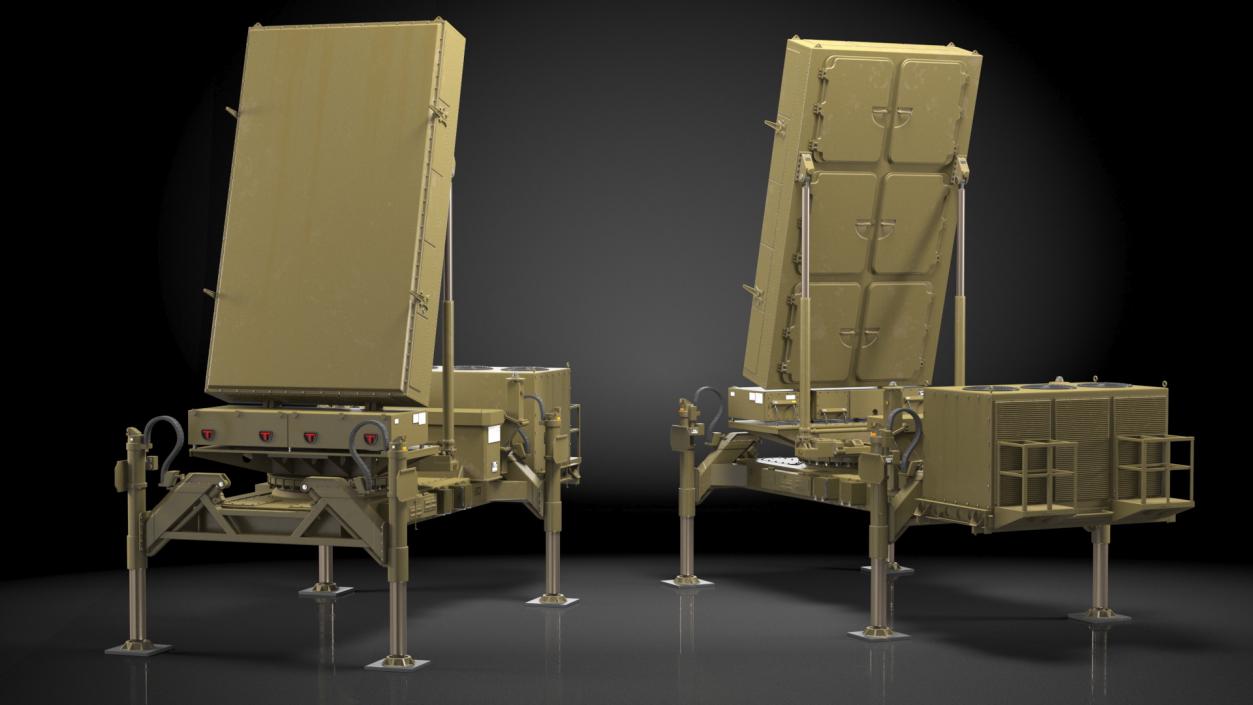 Ground Based Mobile Multi Mission Radar 3D model