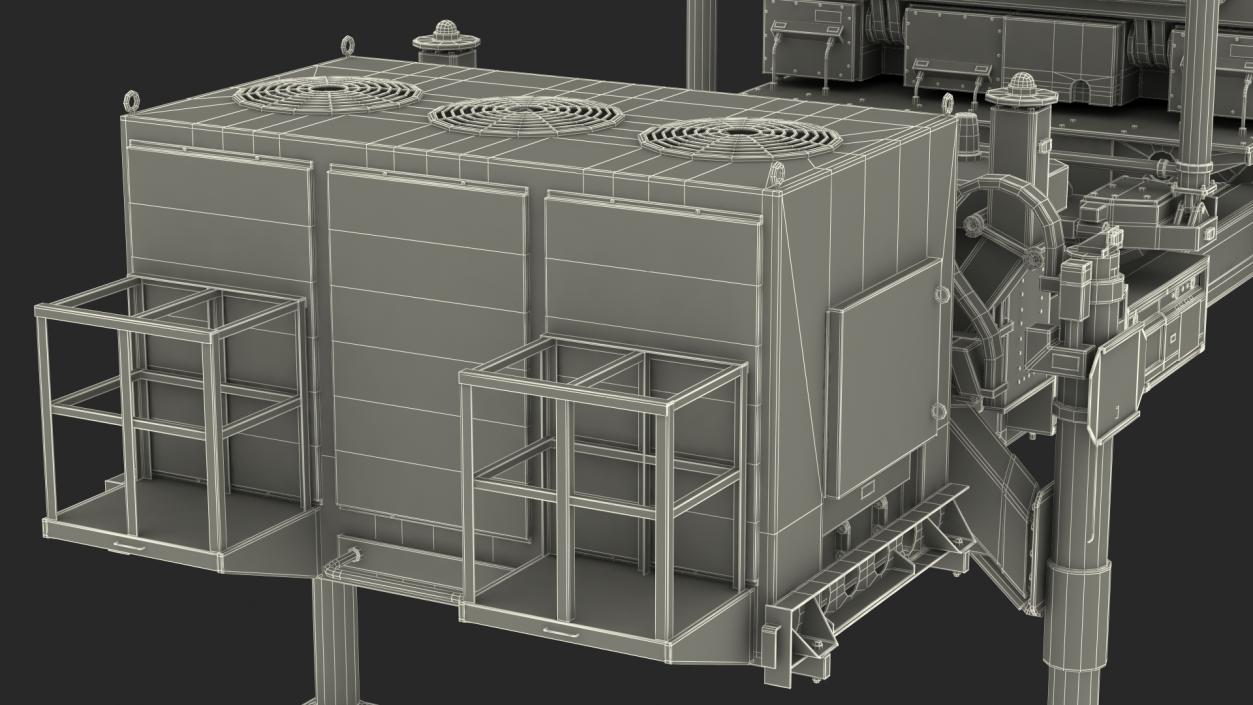 Ground Based Mobile Multi Mission Radar 3D model