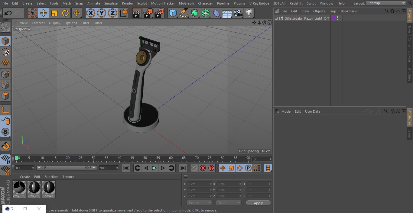 Gillette Labs Razor Light Off 3D model