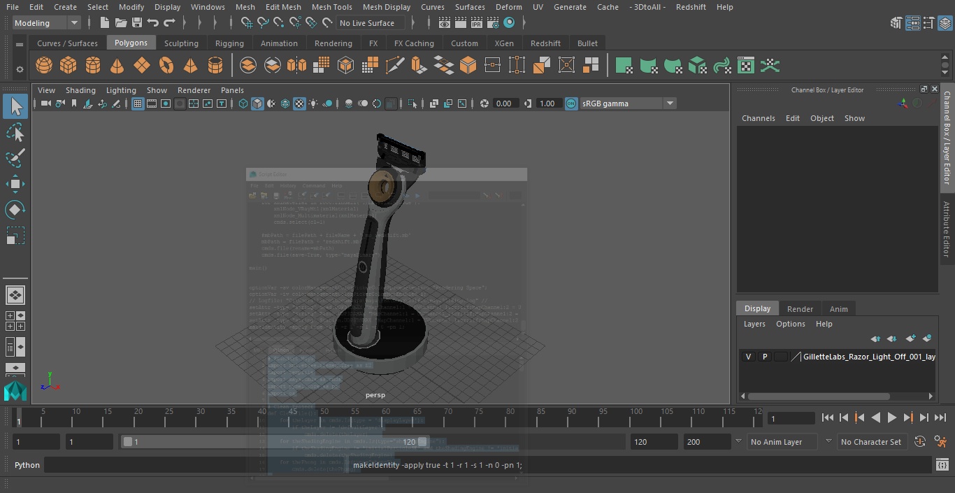 Gillette Labs Razor Light Off 3D model