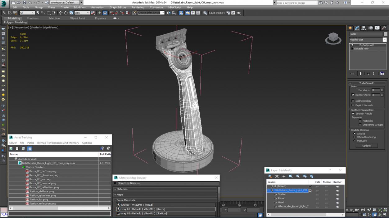 Gillette Labs Razor Light Off 3D model