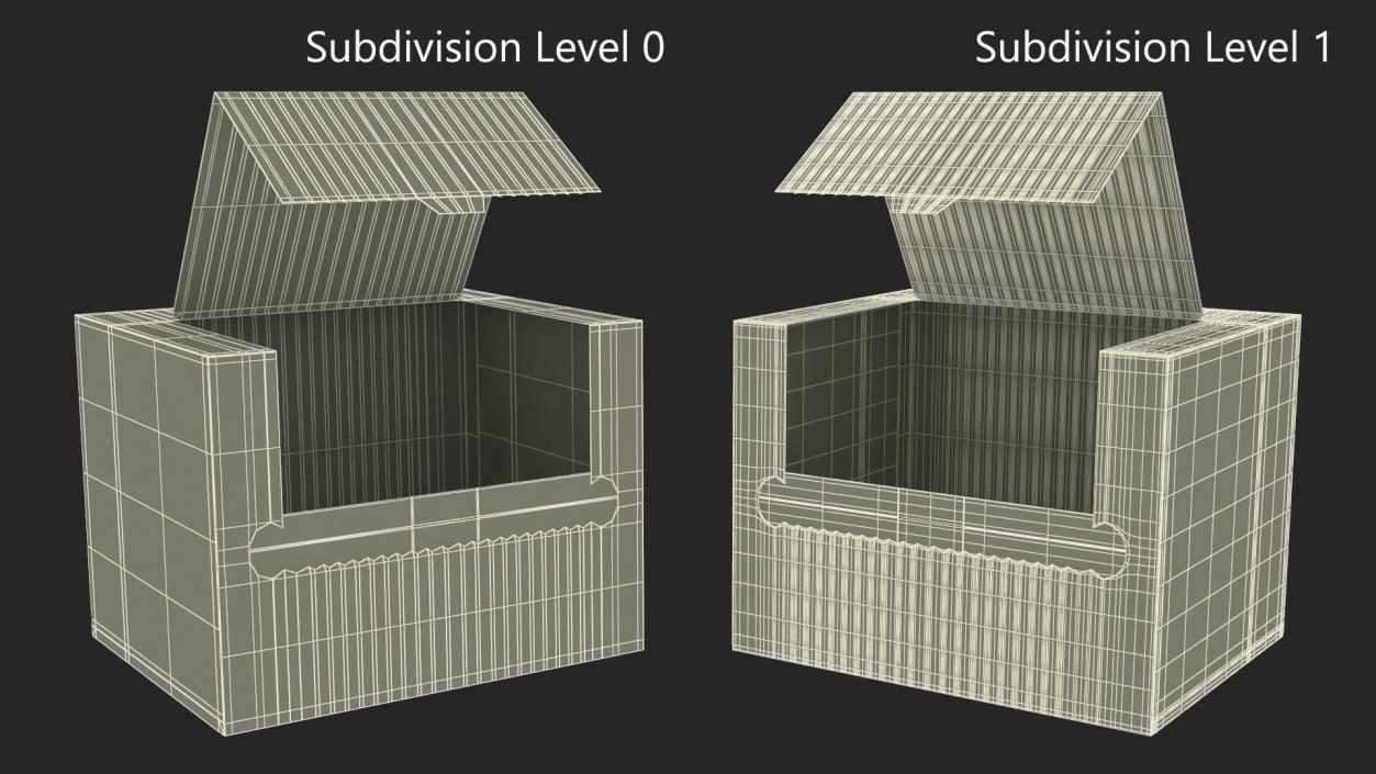 3D Paper Towel Box Empty