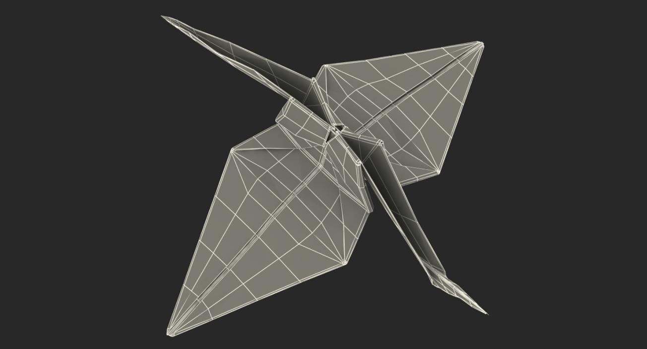 3D Origami Crane model