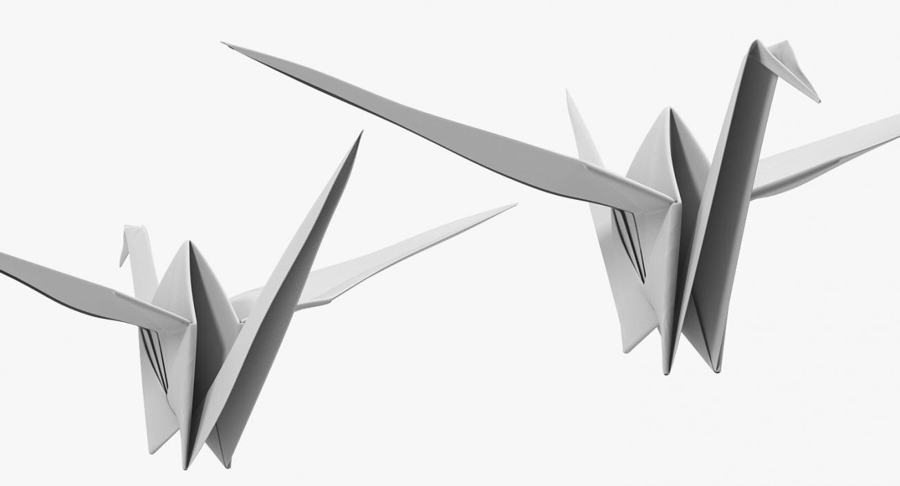 3D Origami Crane model